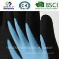 13 Gauge Nylon Liner, Nitrile Coating, Sandy Finish Safety Work Gloves (SL-NS105)